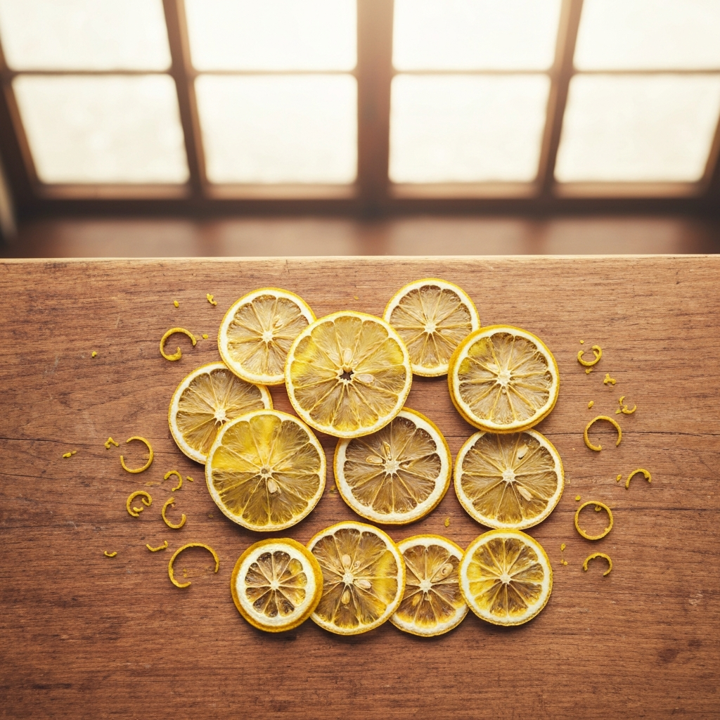 Freeze-dried Meyer lemon slices